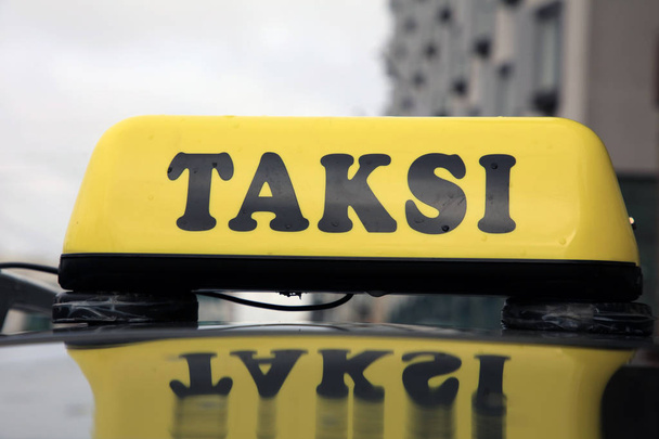 Taxi in Helsinki, the Capital City of Finland - Photo, Image