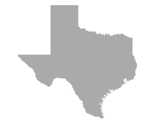 テキサスの地図 - ベクター画像