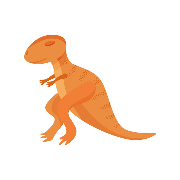 Wild dinosaur icon in doodle style - Wektor, obraz
