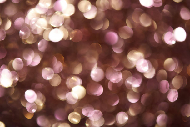 Blur abstract background. Bokeh blurred beautiful Christmas ligh - Foto, imagen
