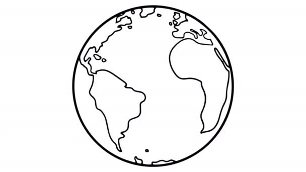 Tableau blanc de la Terre animation séquences 4K
 - Séquence, vidéo
