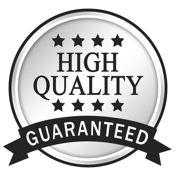 High quality guaranteed. Silver icon illustration. - Foto, afbeelding