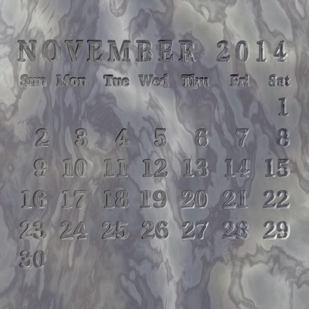 2014 stone calendar - Valokuva, kuva
