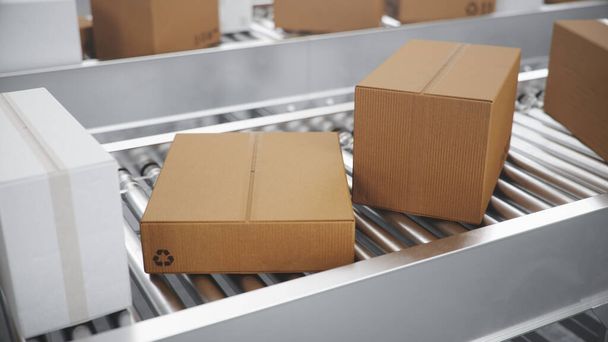 Packages delivery, packaging service and parcels transportation  - Foto, Imagem
