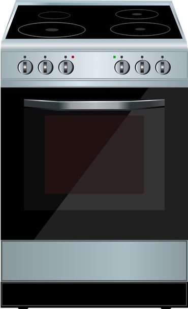 Electric cooker oven. Vector illustration. - Вектор,изображение