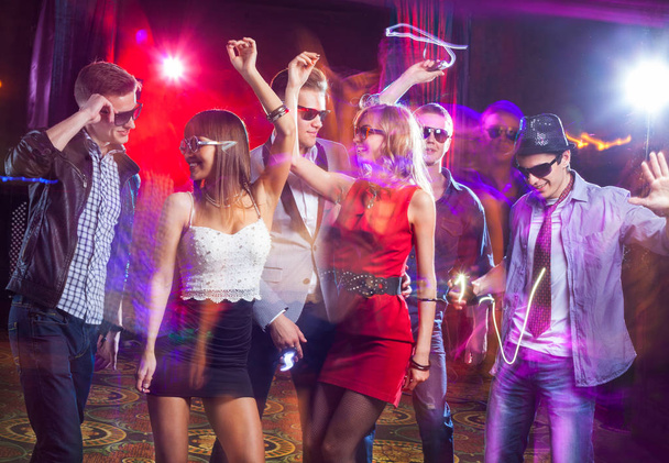 dancing party in nigh club - Foto, Imagem