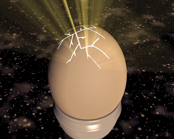 Egg that is breaking - Photo, Image