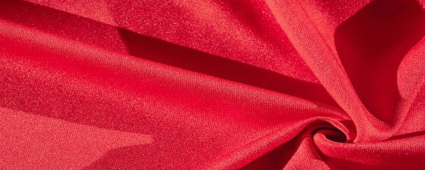 Textura, fundo, tecido de seda xale feminino vermelho conveniente para
 - Foto, Imagem