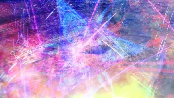 Donker abstracte stijgende deeltjes op blauwe en roze textuur - 4k naadloze lus beweging achtergrond animatie - Video