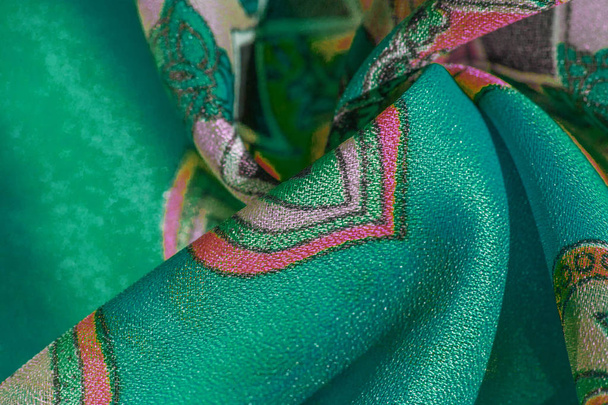 textura, pozadí, vícebarevné tkaniny se vzorem  - Fotografie, Obrázek