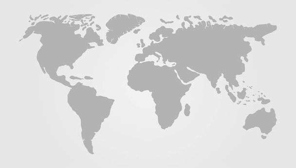 Gri dünya harita illüstrasyon vektör tasarımı - Vektör, Görsel