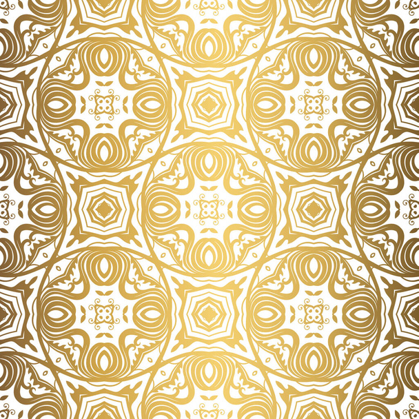 Golden background. Luxury seamless pattern elegant design - Vektori, kuva