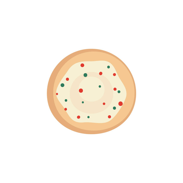 Noel dekorasyonu ile lezzetli kurabiyeler - Vektör, Görsel