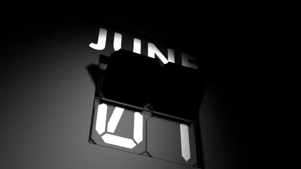 2 de Junho. mudança de calendário digital para animação de 2 de junho
 - Filmagem, Vídeo