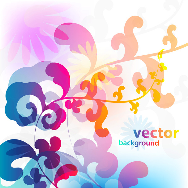 Colorful Flower abstract background for design. - Vector, Image