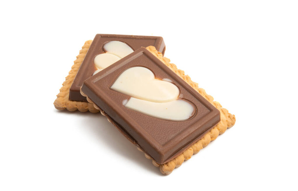 分離されたチョコレート クッキー  - 写真・画像
