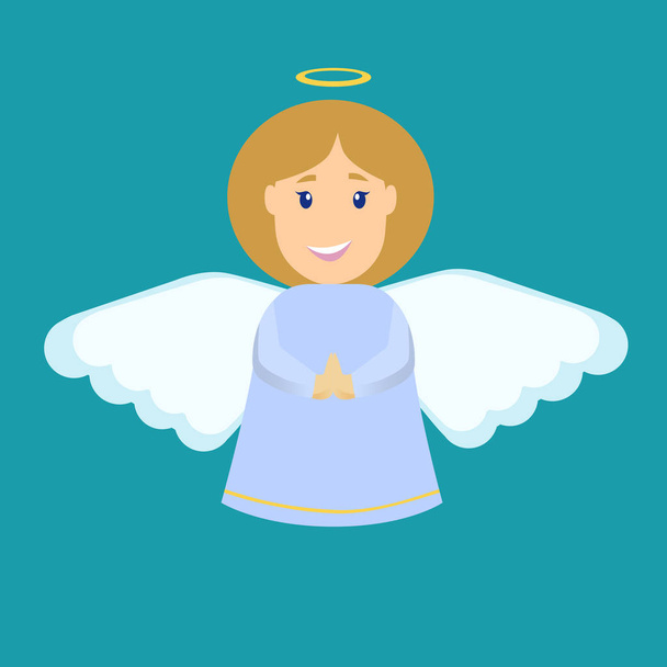 Cute cartoon angel . Vector illustration for mascot logo or sticker  21759503 Vector Art at Vecteezy