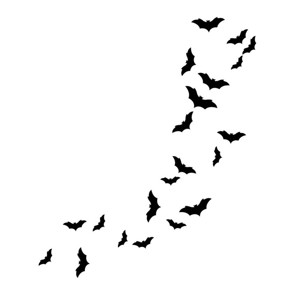 Set of bats background vector illustration  - Vetor, Imagem