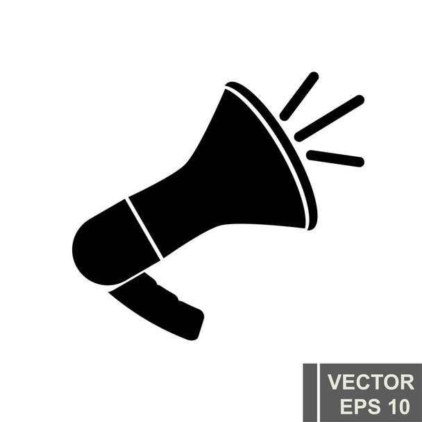 Megaphone. Vector design. Loud, increased sound. Scream. For your design. - Вектор, зображення