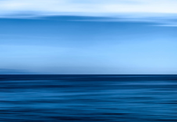 Abstract ocean wall decor background, long exposure view of drea - Photo, Image