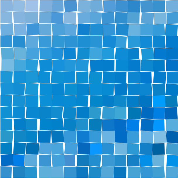 Ψηφιδωτό με έντονα μπλε τετράγωνα σε λευκό φόντο.  - Διάνυσμα, εικόνα