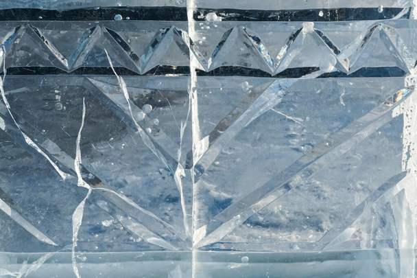 ice texture winter background - Φωτογραφία, εικόνα