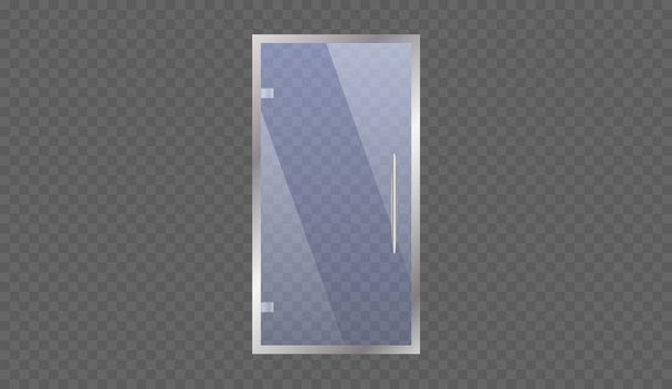 Glass door. Vector illustration  - Vector, Image