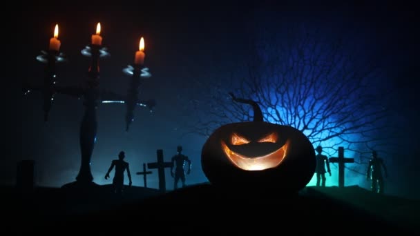 Vue d'horreur de la célébration d'Halloween
 - Séquence, vidéo