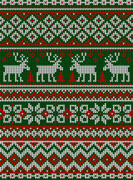 Brutto maglione Buon Natale ornamento partito sfondo modello senza cuciture
 - Vettoriali, immagini