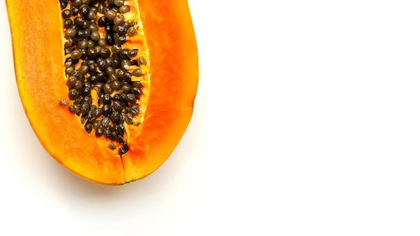 gros plan fruits de papaye mûrs avec des graines
 - Photo, image