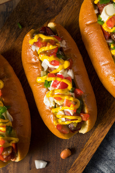 Homemade Sonoran Hot Dogs - Valokuva, kuva