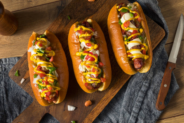 Homemade Sonoran Hot Dogs - Foto, imagen