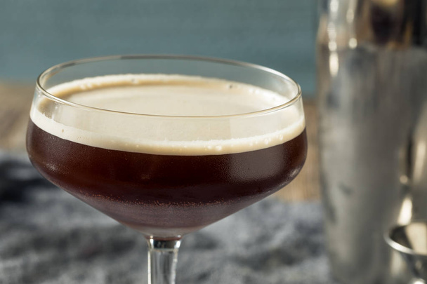 Homemade Alcoholic Espresso Martini  - Photo, image
