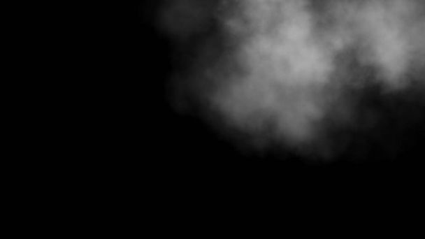 Primo piano di fumo di vapore su sfondo nero. Smoke stock image.Smoke cloud. Nuvole di nebbia, nebbia fumosa ed effetto nuvoloso realistico. Effetti del fumo di condensazione, consistenza della nebbia di cenere o gas tossico
. - Foto, immagini