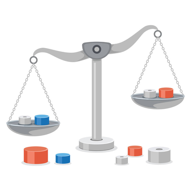 Scales Of Justice, Weight Balance - Vector, Image