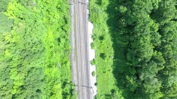 Aerial View Of Railroad - Footage, Video