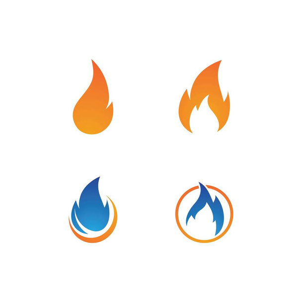 Пожежа полум'я логотип
 - Вектор, зображення