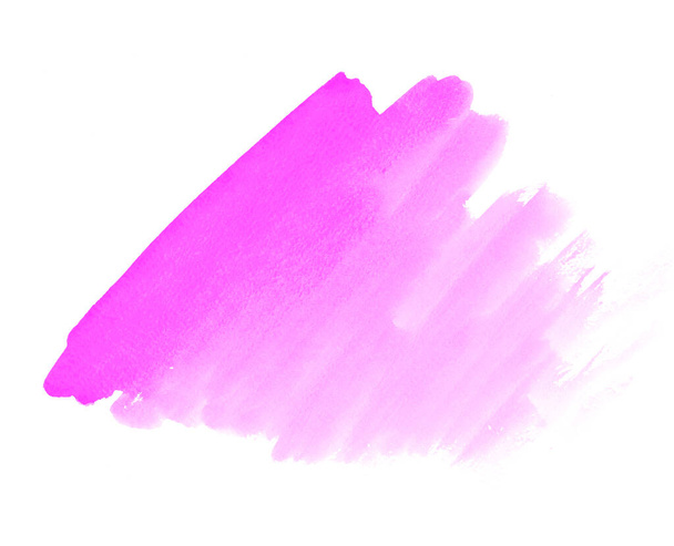 Fuchsia purple watercolor paint stain space - Fotografie, Obrázek