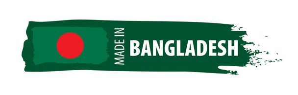 Bandiera Bangladesh, illustrazione vettoriale su sfondo bianco - Vettoriali, immagini