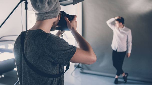 fashion photo shoot professional occupation hobby - Foto, afbeelding
