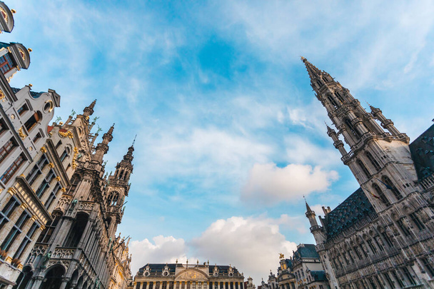 Grand Place in Brussels at sunset, Belgium - Photo, Image