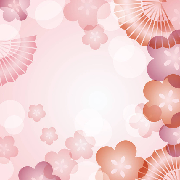 background illustration of Japanese pattern - Vector, Imagen