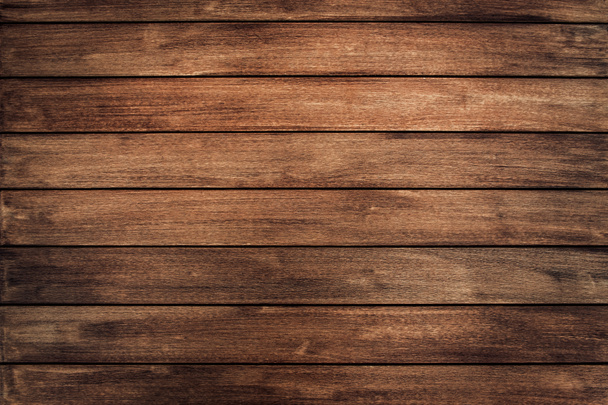 Dark brown wood texture with natural striped pattern background - Photo, Image
