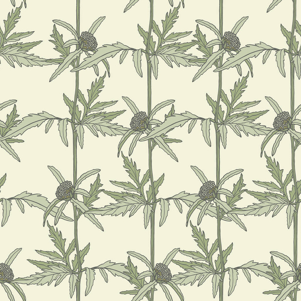 Floral seamless pattern. Flowers illustration - Vektori, kuva