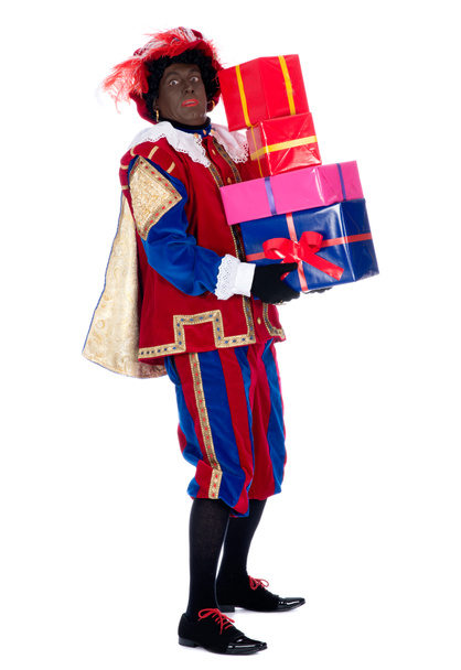 Zwarte Piet con regali
 - Foto, immagini