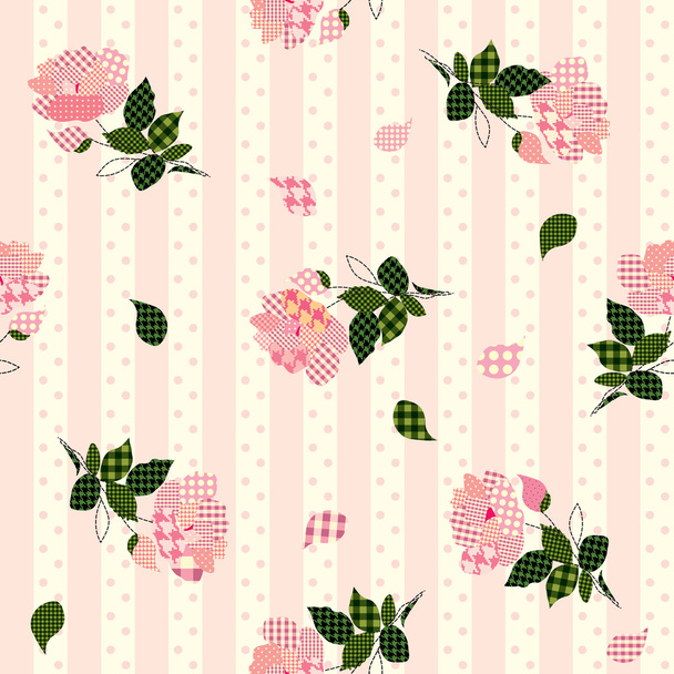 roses pattern - Vektor, obrázek