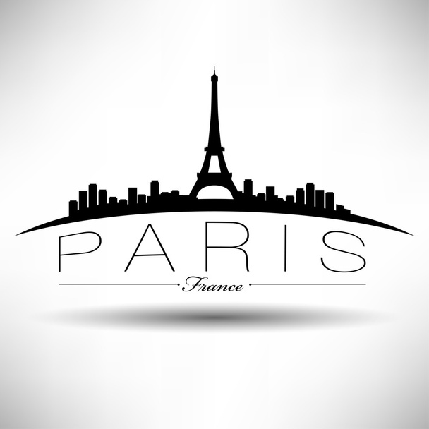 Diseño de silueta de París
 - Vector, imagen