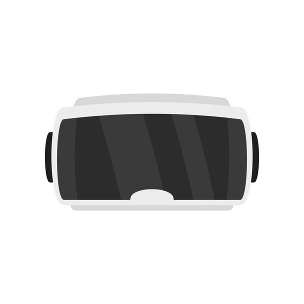 Modern game goggles icon, flat style - Вектор, зображення