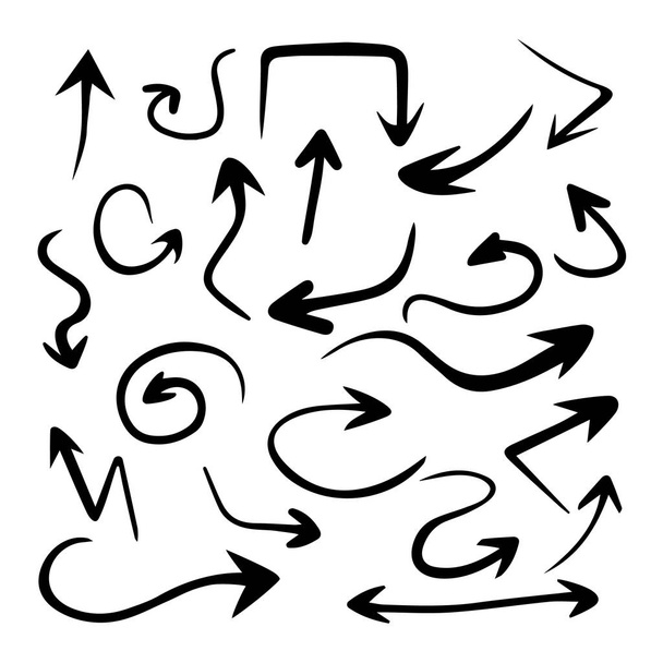 illustration vectorielle de flèche dessinée à la main - Vecteur, image