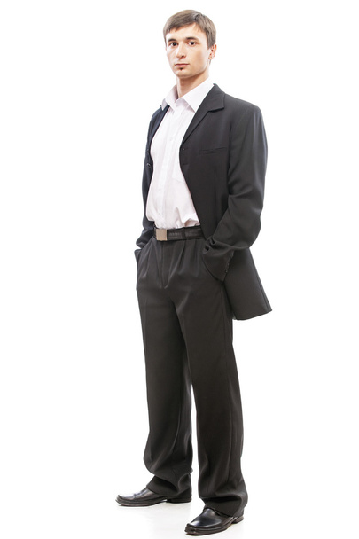 νεαρός άνδρας στο πλήρες κοστούμι - Φωτογραφία, εικόνα